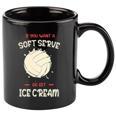 Funny Volleyball  11oz C Handle Ceramic Mug
