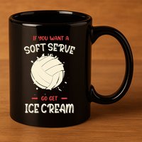 Funny Volleyball  11oz C Handle Ceramic Mug