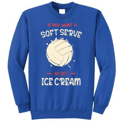 Funny Volleyball  Tall Sweatshirt