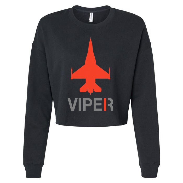 F16 Viper Cropped Pullover Crew