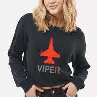 F16 Viper Cropped Pullover Crew