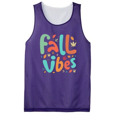 Fall Vibes Funny Mesh Reversible Basketball Jersey Tank