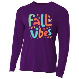 Fall Vibes Funny Cooling Performance Long Sleeve Crew