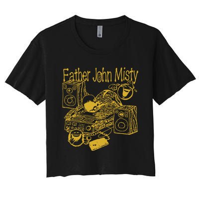 Favorite Vegetable Father John Misty Women's Crop Top Tee