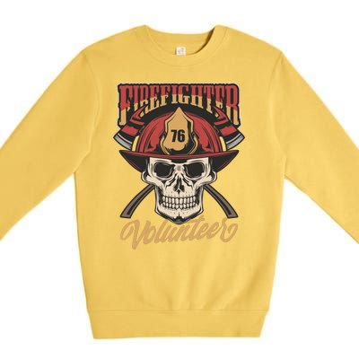 Firefighter Volunteer Premium Crewneck Sweatshirt