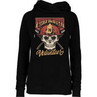 Firefighter Volunteer Womens Funnel Neck Pullover Hood