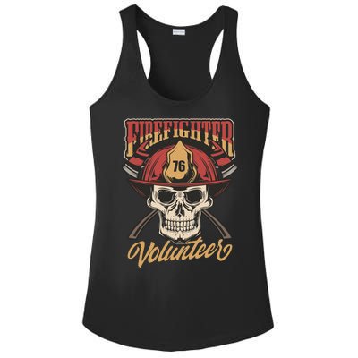 Firefighter Volunteer Ladies PosiCharge Competitor Racerback Tank