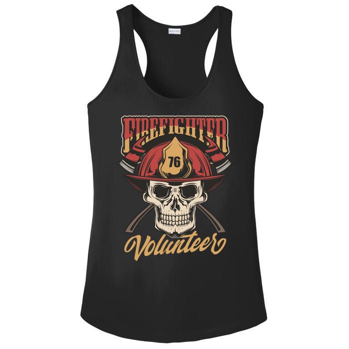 Firefighter Volunteer Ladies PosiCharge Competitor Racerback Tank