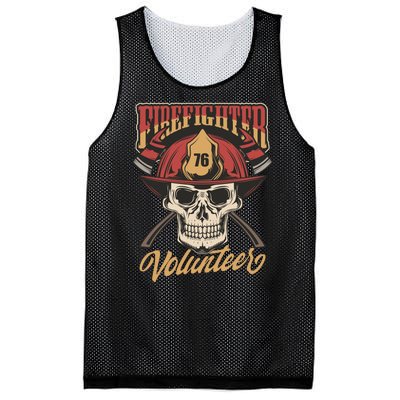 Firefighter Volunteer Mesh Reversible Basketball Jersey Tank