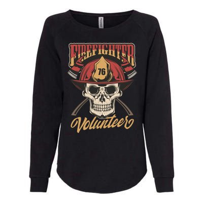 Firefighter Volunteer Womens California Wash Sweatshirt