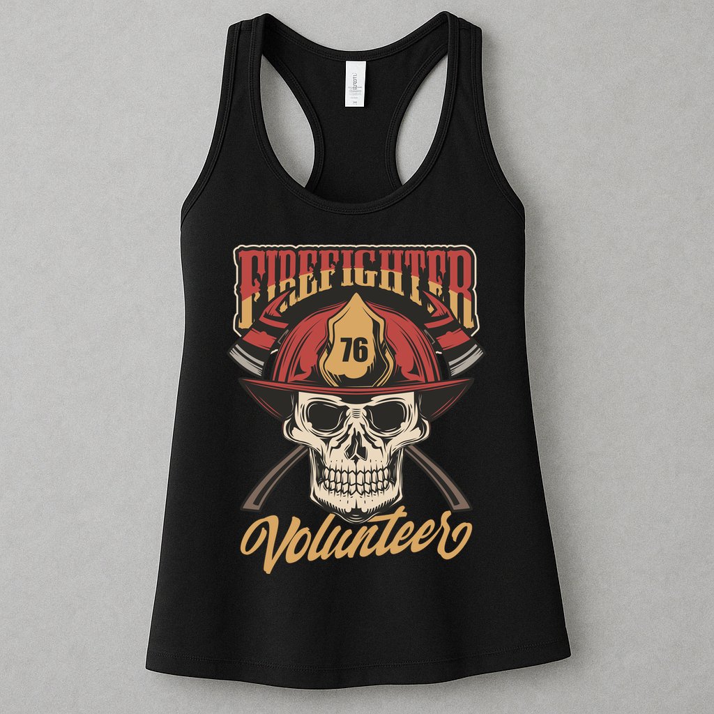 Firefighter Volunteer Womens Tank Top