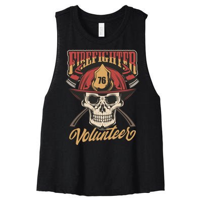 Firefighter Volunteer Women's Racerback Cropped Tank