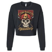 Firefighter Volunteer Cropped Pullover Crew