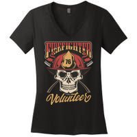 Firefighter Volunteer Women's V-Neck T-Shirt