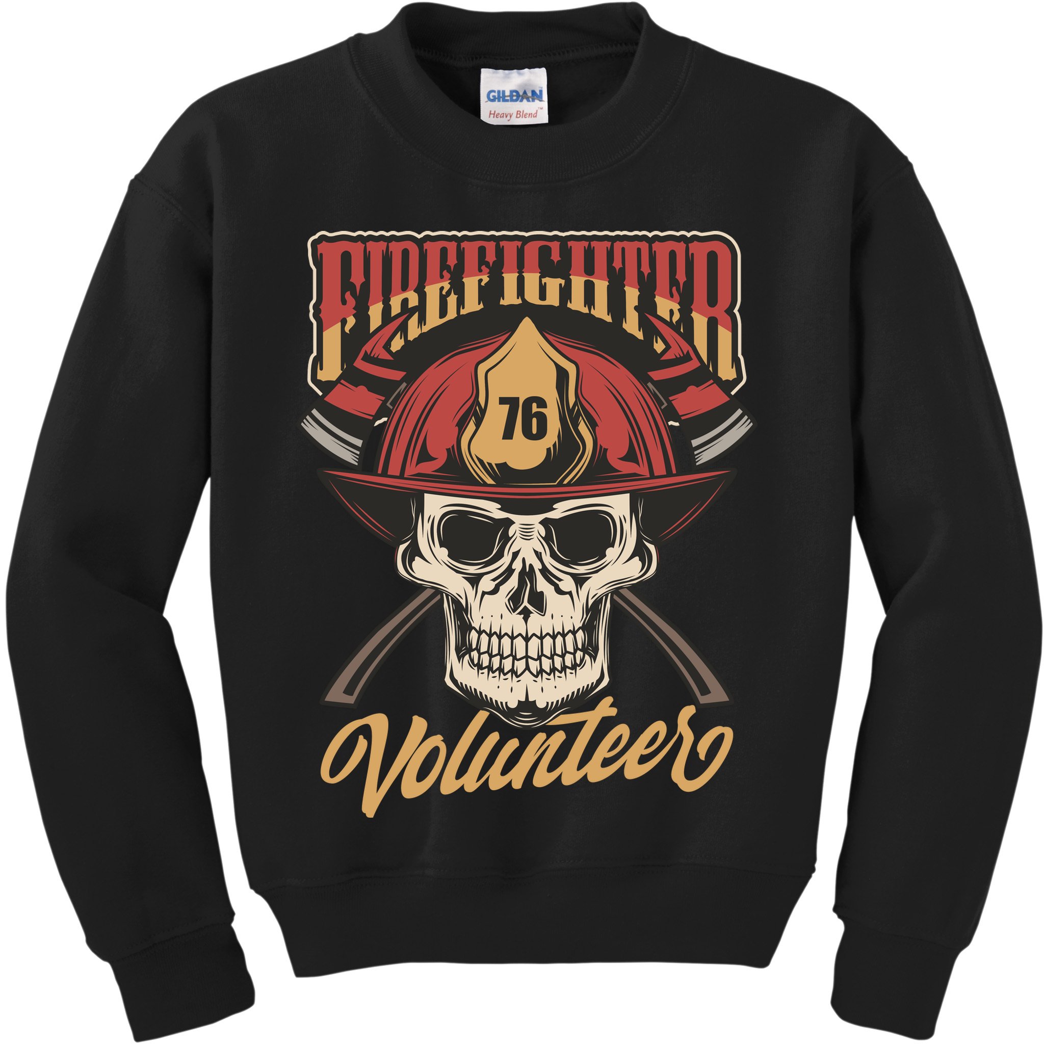 Firefighter Volunteer Kids Sweatshirt