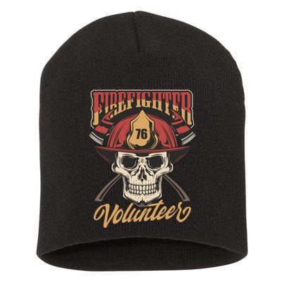 Firefighter Volunteer Short Acrylic Beanie