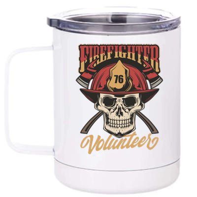 Firefighter Volunteer 12 oz Stainless Steel Tumbler Cup