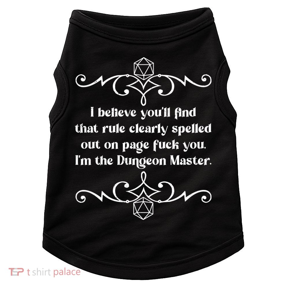 Funny Vintage Fuck You I'm The Dungeon Master Doggie Tank