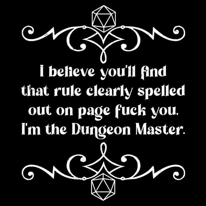 Funny Vintage Fuck You I'm The Dungeon Master Doggie Tank