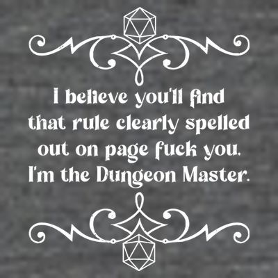 Funny Vintage Fuck You I'm The Dungeon Master T-Shirt