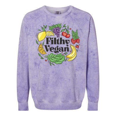 Filthy Vegan Colorblast Crewneck Sweatshirt