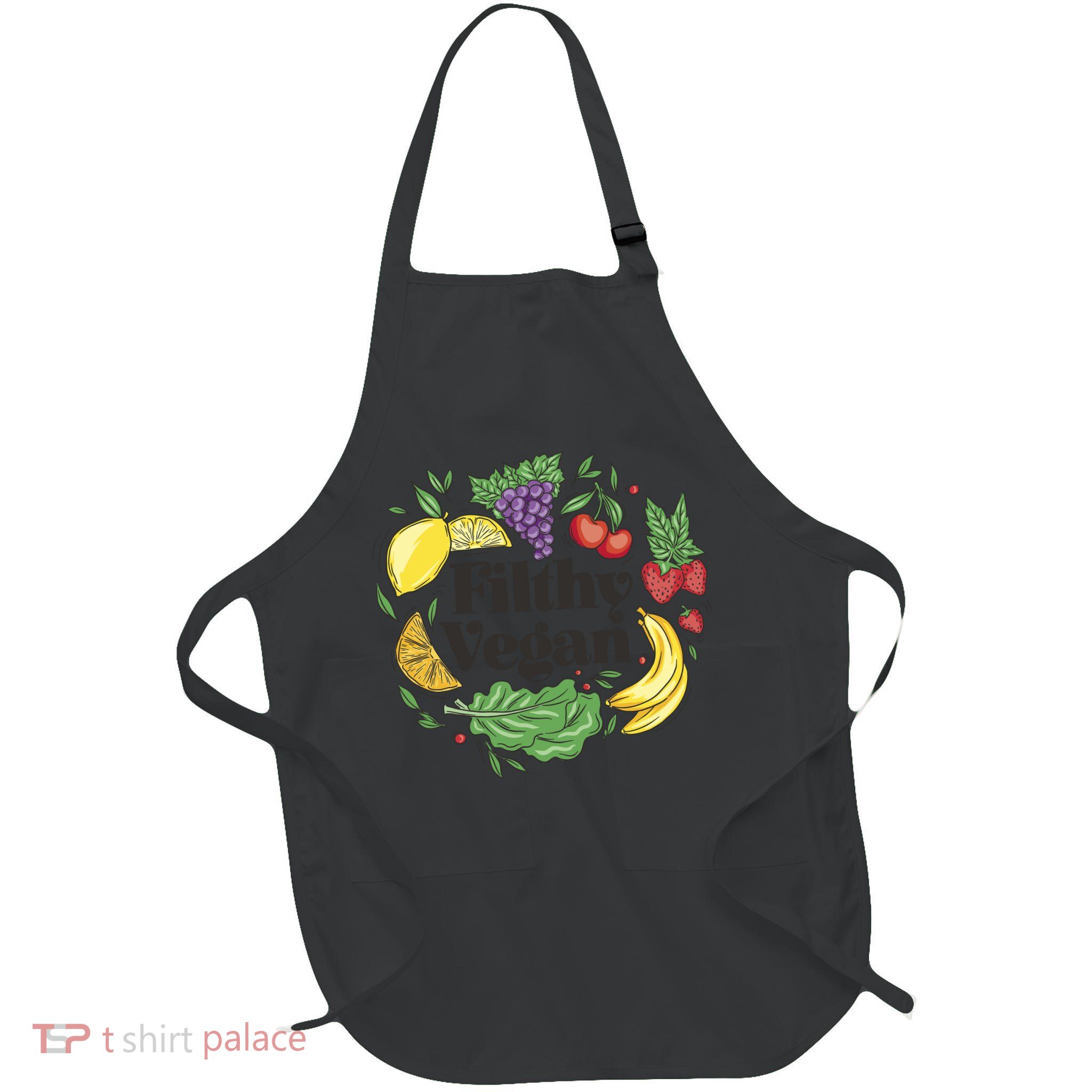 Filthy Vegan Full-Length Apron With Pockets