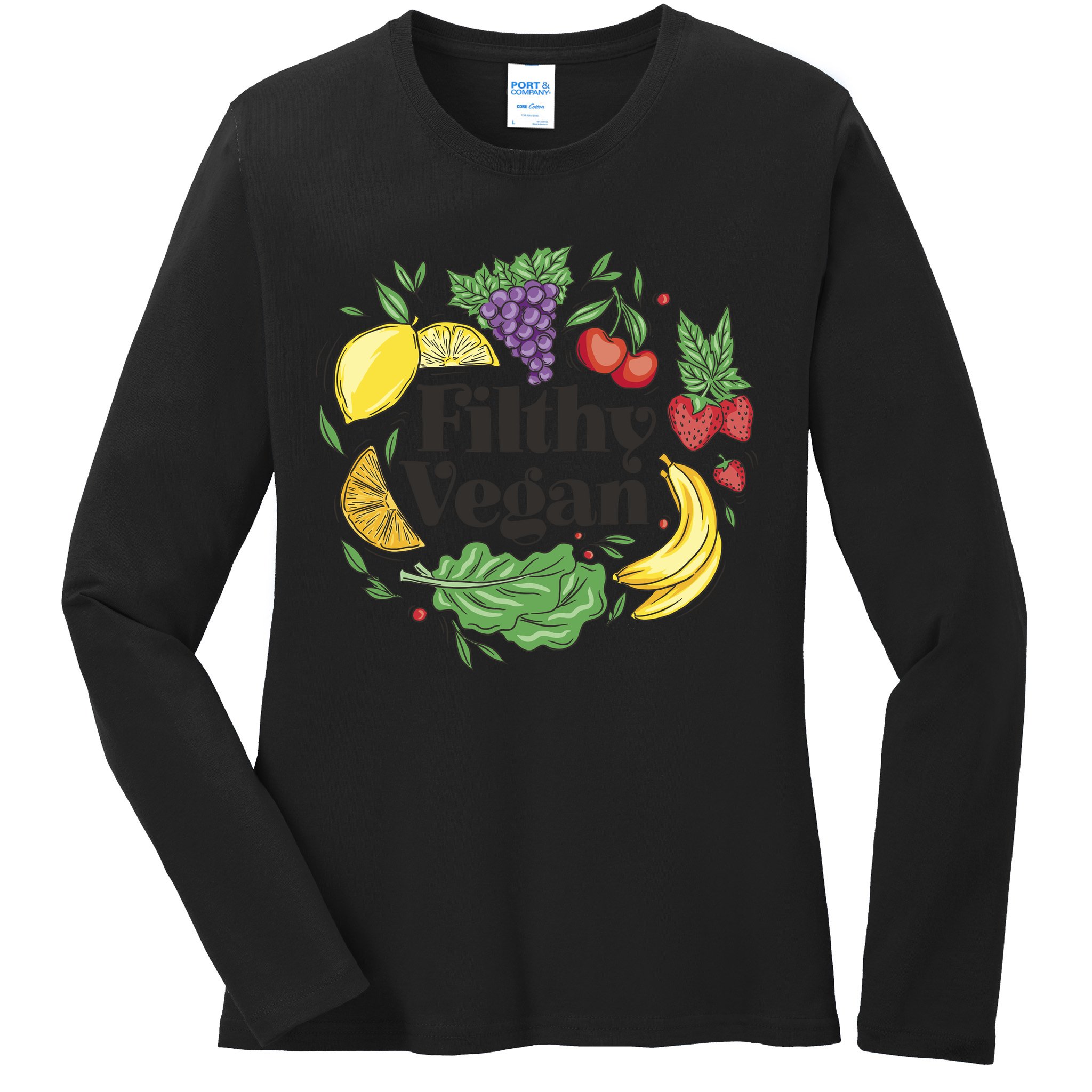 Filthy Vegan Ladies Long Sleeve Shirt