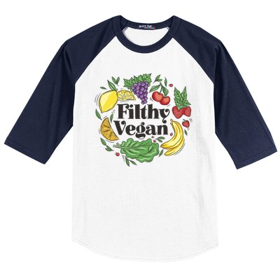 Filthy Vegan Baseball Sleeve Shirt