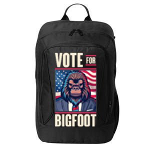 Funny Vote For Bigfoot 2024 Election City Backpack