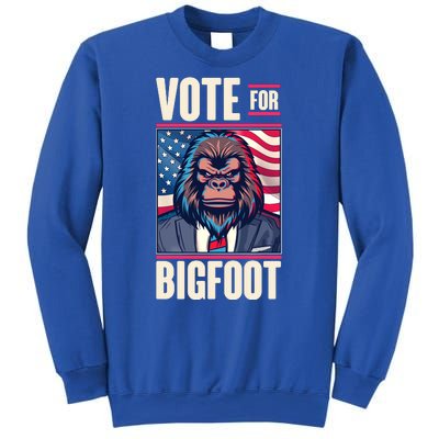 Funny Vote For Bigfoot 2024 Election Sweatshirt