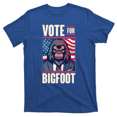 Funny Vote For Bigfoot 2024 Election T-Shirt