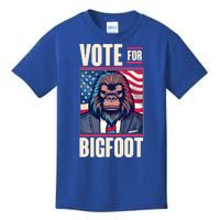 Funny Vote For Bigfoot 2024 Election Kids T-Shirt