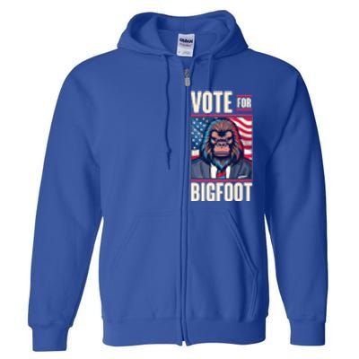 Funny Vote For Bigfoot 2024 Election Full Zip Hoodie