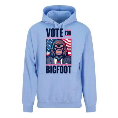 Funny Vote For Bigfoot 2024 Election Unisex Surf Hoodie