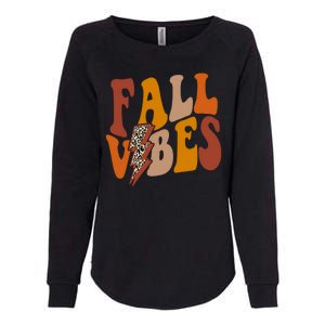 Fall Vibes Fall Season Lighting Bolt Womens California Wash Sweatshirt