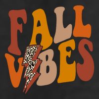 Fall Vibes Fall Season Lighting Bolt 25L Jumbo Tote