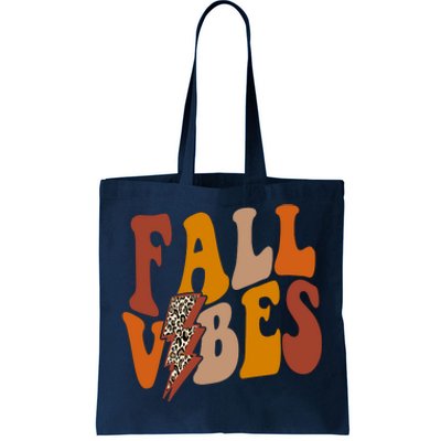 Fall Vibes Fall Season Lighting Bolt Tote Bag