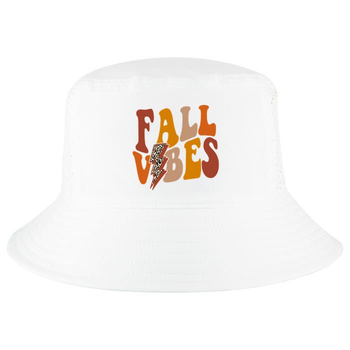 Fall Vibes Fall Season Lighting Bolt Cool Comfort Performance Bucket Hat
