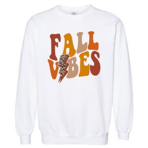 Fall Vibes Fall Season Lighting Bolt Garment-Dyed Sweatshirt