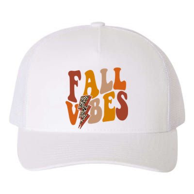 Fall Vibes Fall Season Lighting Bolt Yupoong Adult 5-Panel Trucker Hat