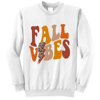 Fall Vibes Fall Season Lighting Bolt Sweatshirt