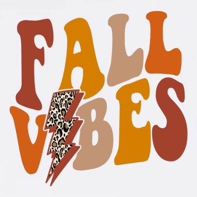 Fall Vibes Fall Season Lighting Bolt T-Shirt