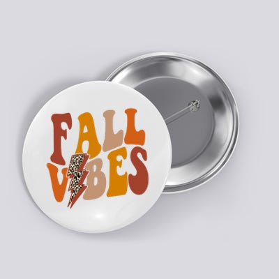 Fall Vibes Fall Season Lighting Bolt Button