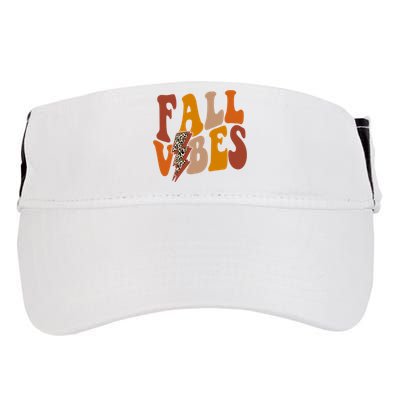 Fall Vibes Fall Season Lighting Bolt Adult Drive Performance Visor