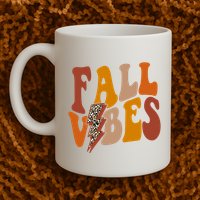 Fall Vibes Fall Season Lighting Bolt Mug