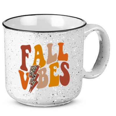 Fall Vibes Fall Season Lighting Bolt 15oz Campfire Ceramic Mug