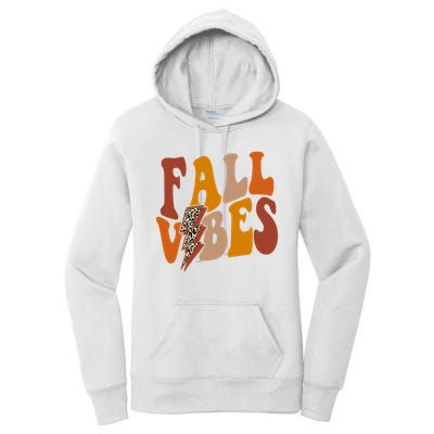 Fall Vibes Fall Season Lighting Bolt Women's Pullover Hoodie