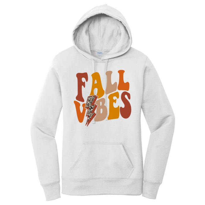 Fall Vibes Fall Season Lighting Bolt Women's Pullover Hoodie