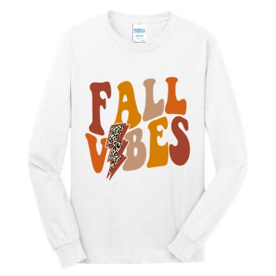 Fall Vibes Fall Season Lighting Bolt Tall Long Sleeve T-Shirt