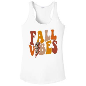 Fall Vibes Fall Season Lighting Bolt Ladies PosiCharge Competitor Racerback Tank